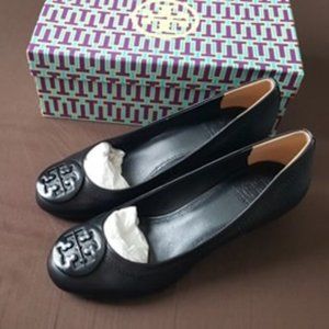 Original Tory Burch Wedge Black Sandals US 9